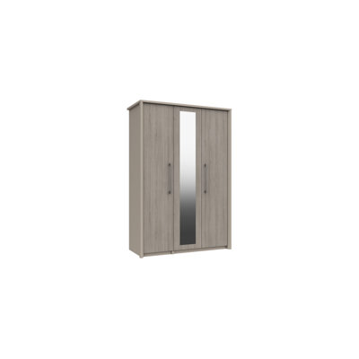 Wyman 3 Door Manufactured Wood Wardrobe