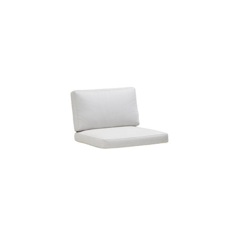Connect 58.3" Wide Outdoor Wicker Loveseat with Cushions, Taupe, Right Hand Facing