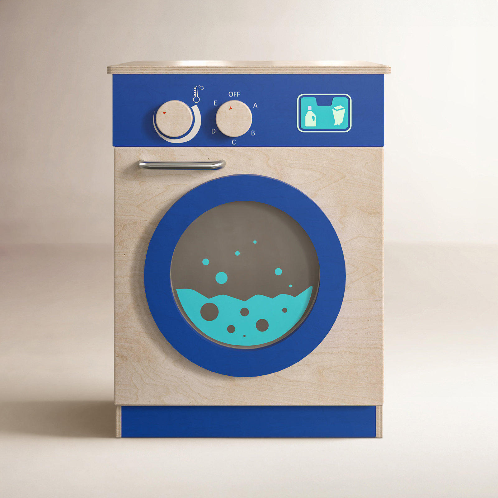 Bright Beginnings Wooden Play Washing Machine