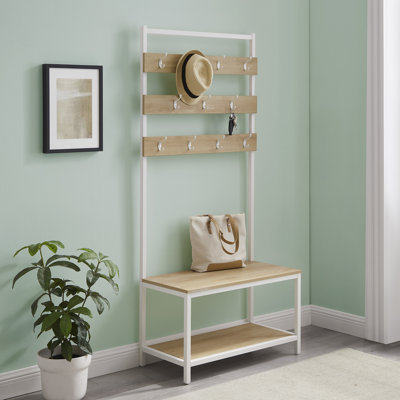 Laderrius Hall Tree 31.5'' Wide with Shoe Storage