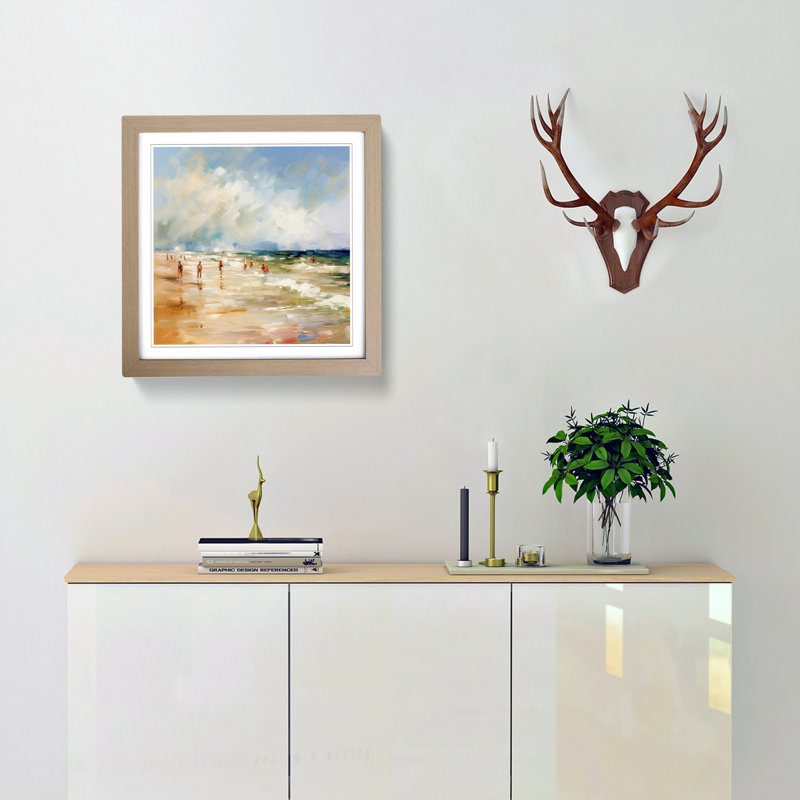 Single Picture Frame Print on Wood, Oak