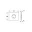 GROHE Nova Cosmopolitan Flush Plate Chrome