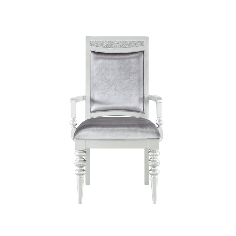 Ensemble de 2 fauteuils - Structure rectangulaire en bois pour 2 chaises, design sophistiqué et revêtement en tissu doux, idéal pour la salle à manger.