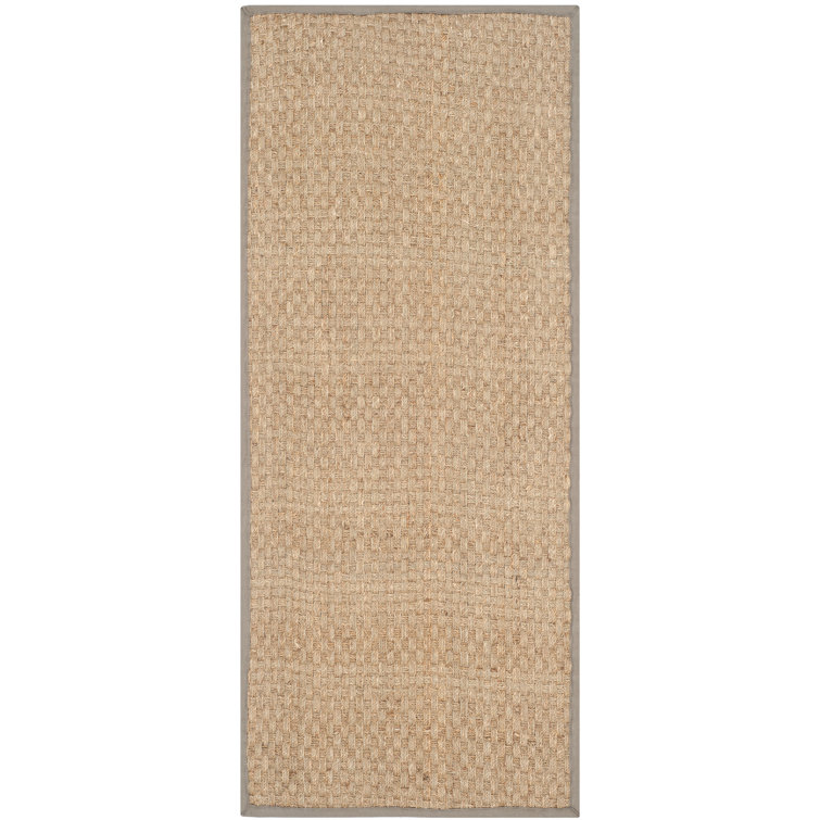 Auckland Bamboo Slat/Seagrass Natural/Gray Area Rug