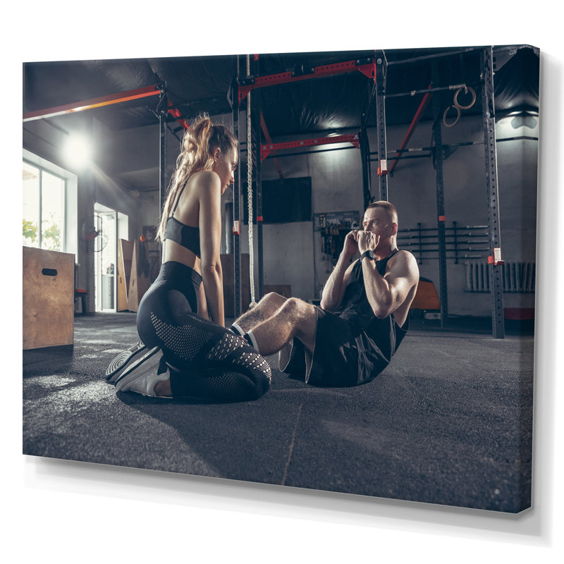 Couple de formation I sur toile, H 16 po x l 32 po x P 1 po, Toile tendue