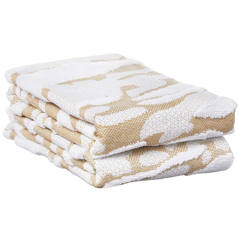 Hayllie Cotton Hand Towel Set, Gold