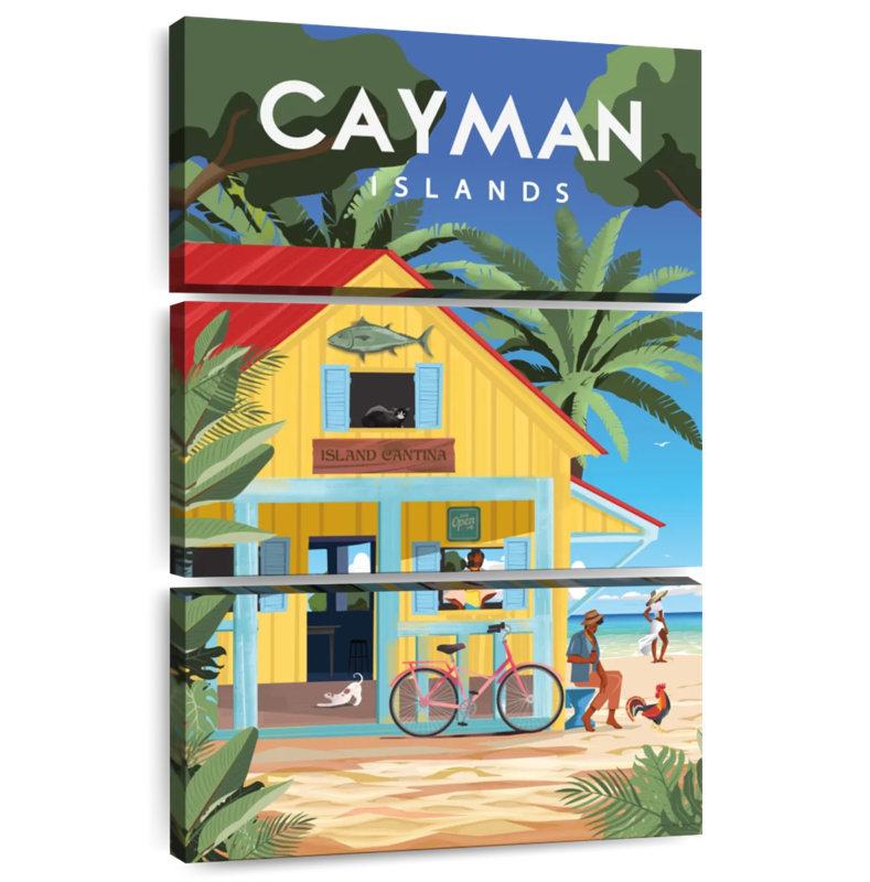 Îles Caïmans tropicales, H 32 po x l 20 po