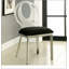 Ensemble de 2 chaises d'appoint en microfibre et en métal avec assise confortable et cadre argenté durable, parfait pour les espaces de repas et de vie modernes.