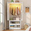 Armoire 2 portes H 71 po avec capteur DEL, miroir en acrylique, tiroirs et tringle-1389459827