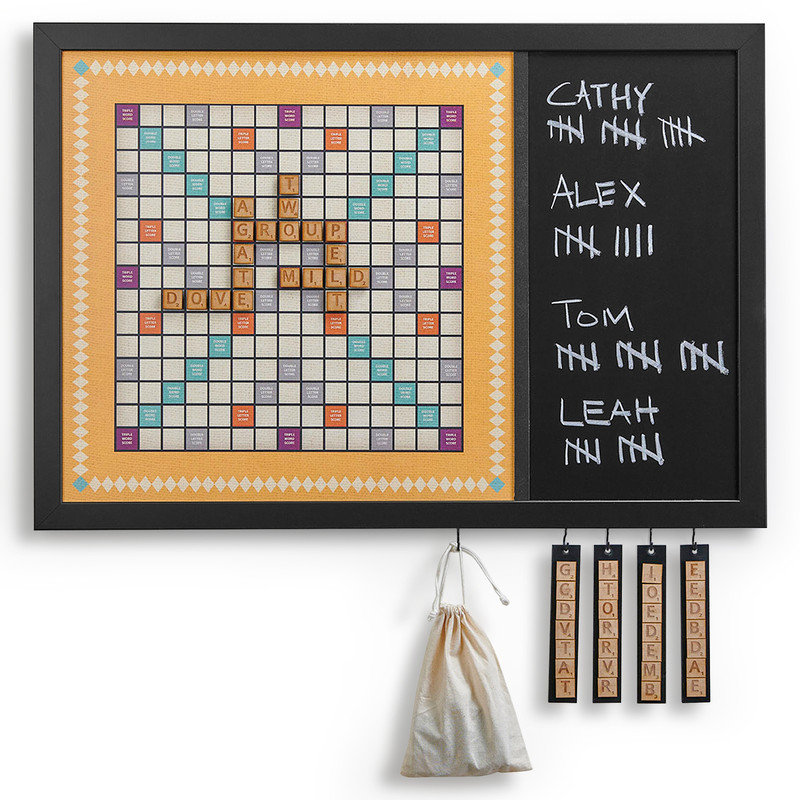 Magnetic Wall Family Word Tile Board | Board Games | Game Room Decor | Wall Games | Basement Decor | Unique Decor | Board Game Art | Modern