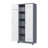 Gray Metal Lockers, Cleaning Tool Cabinets With Locking Doors, High Broom Tool Storage Cabinets, Adjustable Shelves, Large Cabinets For Kitchens, Offices, Shops.(72 Inches)-1903651505