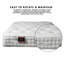 27cm Memory Foam Pocket Sprung 2000 Mattress, Soft-Med Firm, Ideal for Back Pain Relief-964929217