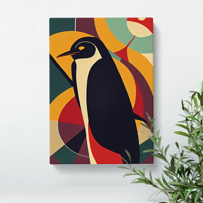 Penguin In Abstract No.2 - Wall Art