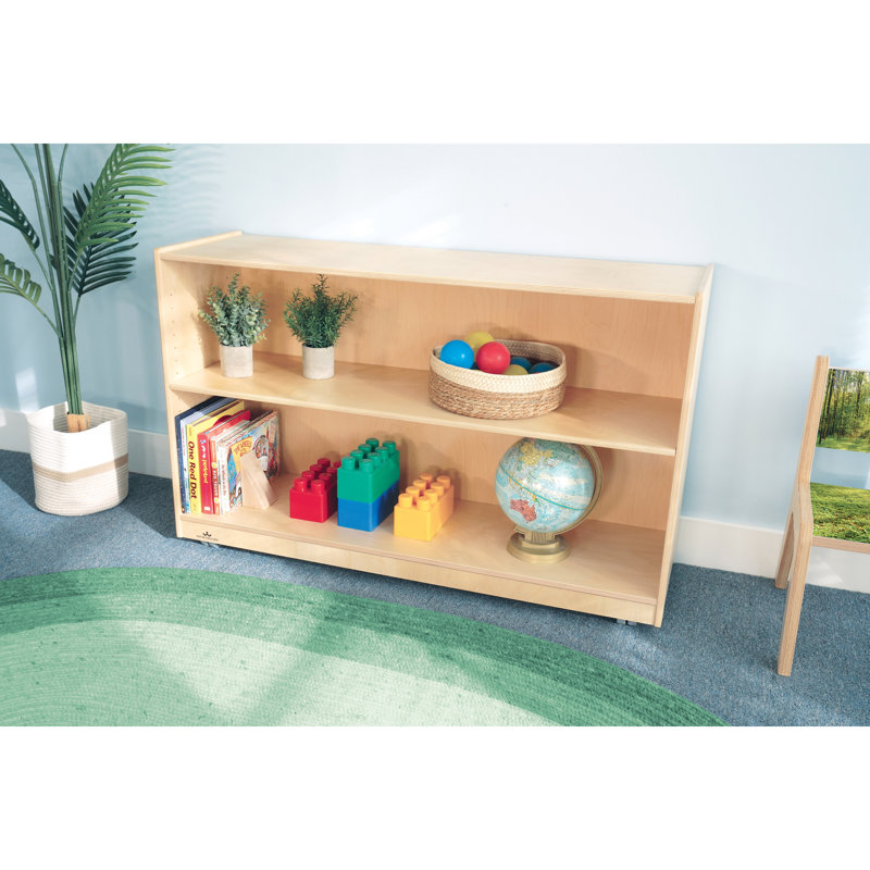 Étagère portable à 2 compartiments avec roulettes, H 30 po x l 48 po x P 15 po