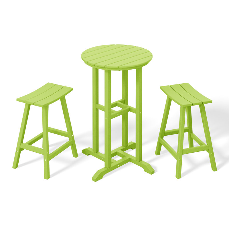 Tabouret de comptoir d'extérieur 24 po Laguna, Vert