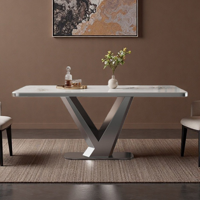 Table de salle à manger rectangulaire, H 29,53 po x L 52,12 po x l 31,5 po