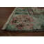 Élégance florale rétro: tapis turc vieilli 4 x 6