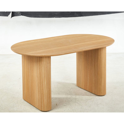 Extensible Dining Table For 4 - 6, Oak, Fashionable And Comfortable, Simple Assembly End Coffee, Office, Unique Craftsmanship Showcase