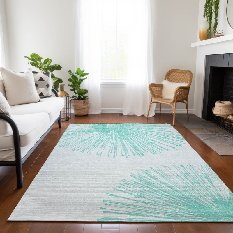 Abstract Indoor / Outdoor Rug, Rectangle 3' x 5'