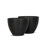 POT DE FLEURS ROND NOIR 16 po X 10 po - PAR 2