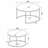 Distressed Pine 2-piece Round Nesting Coffee Table