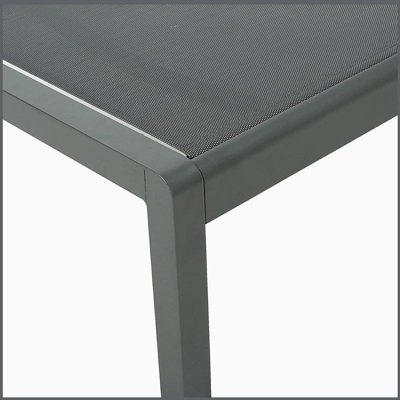 Chaise longue tendance pour l'extérieur, Gris