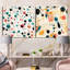 Clementie - Ensemble de 2 collages carrés à formes abstraites-101855641-101855637