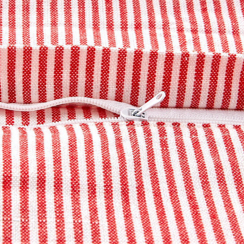 Red and Black Gingham Check Cotton Pillow Covers Set of 4