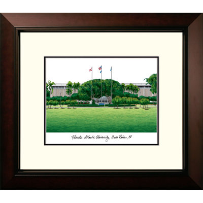 NCAA Florida Atlantic University Owls Legacy Alumnus Lithograph Picture Frame