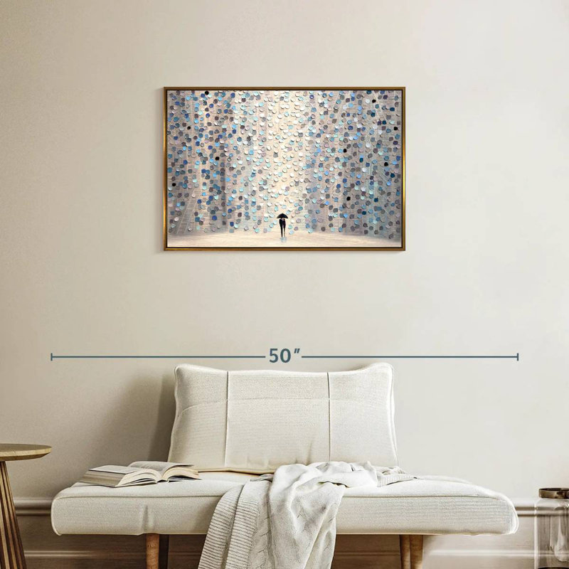 Promenez-vous ensemble, Cadre flottant doré, 31 po x 21 po