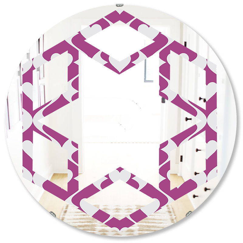Miroir mural éclectique sans cadre, 31,5 po x 31,5 po