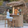 Brighi Phuket Bar Set with Wicker Outer Material