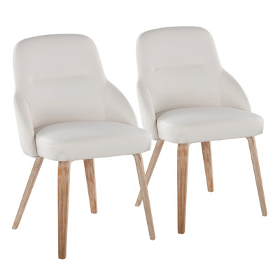 Chaise en bois et similicuir