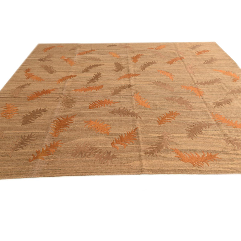 10 Ft Square Parrett Brown Rug