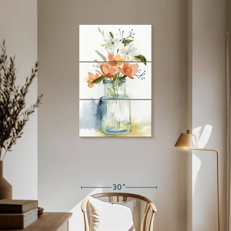 Harnek Simple Blossoms I, 57" H x 36" W