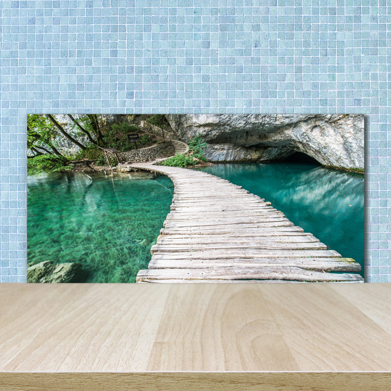 Gaelle 50cm W x 100cm L Glass Peel and Stick Panel