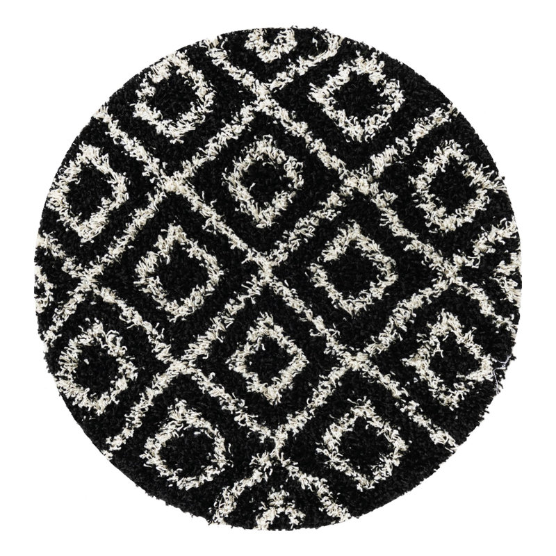 Arold Geometric Indoor Rug, Round 3'3"