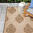 Arneshia Damask Natural/Brown Indoor / Outdoor Area Rug-386310280