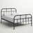 Annabelle Platform Bed Vintage Open Frame, Industrial Pipe Cast with Copper Handbrush Accent-50154685