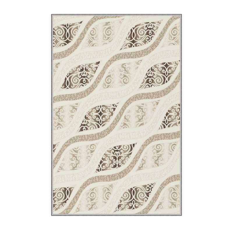 Antibacterial Hall Carpet, 3D Digital Printed, 3.3 x 4.9 ft | 100% Polyester, 0.3 in Pile Height, Non-Slip Underside, Machine Washable, Durable & Easy Care | Perfect for Living Room, Entryway & Home Décor