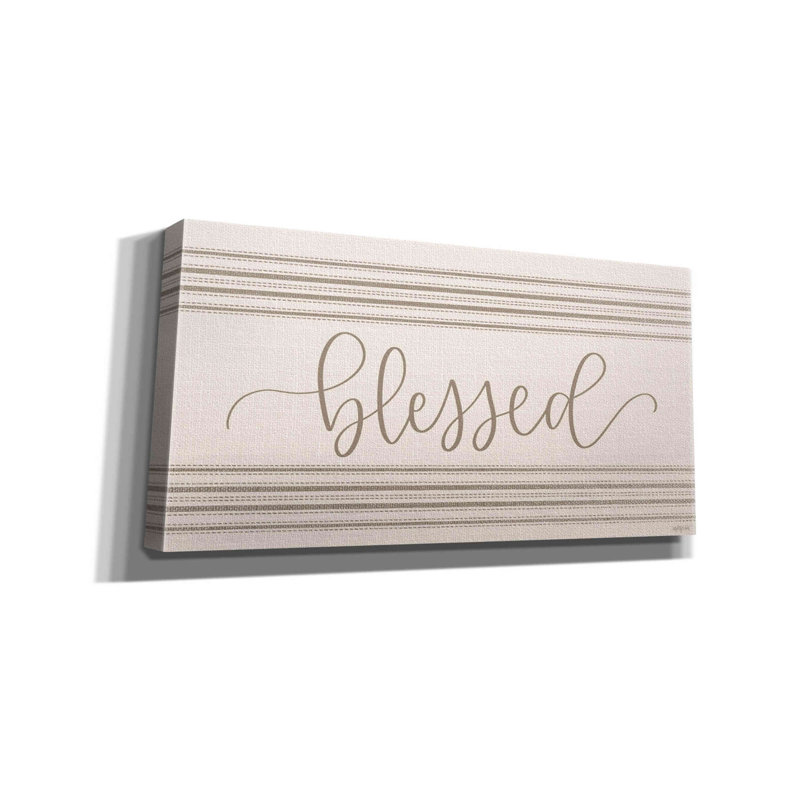'Blessed 3' by Imperfect Dust, Giclee Canvas Wall Art, 12" H x 24" W x 0.75" D