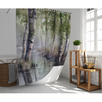 Groshon Floral Shower Curtain