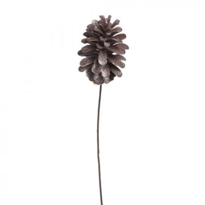 Brown Pinecone Stem Faux Plants And Trees