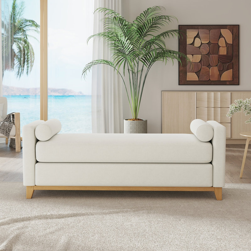 Banc style campagne moderne, Beige, Natural