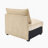 Armless Sofa Velvet - Wheat