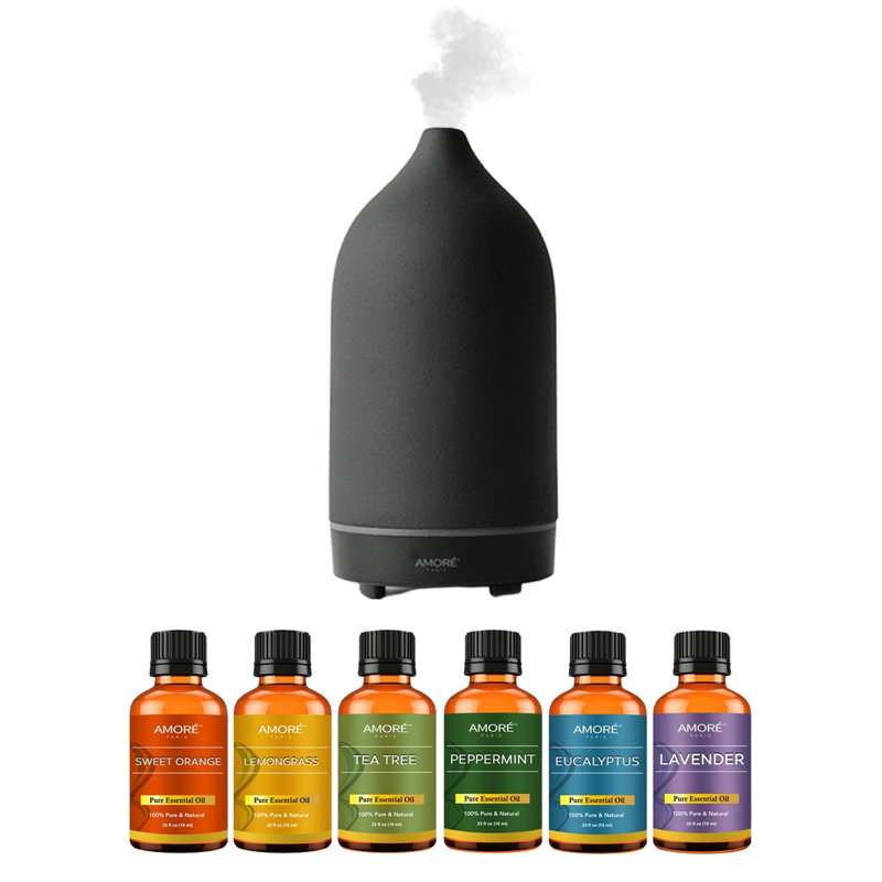 Diffuseur d'huiles essentielles Amore Paris, Noir