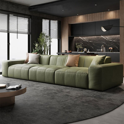 Coussin modulaire vert 100% polyester