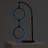 Nova 24 in. Ring Lights Novelty Integrated LED Arched Table Lamp with Built-In Color Options