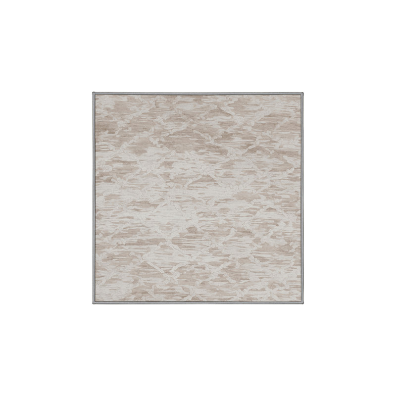 Machine Washable Gray Area Rug, Rectangle 4' x 6'