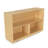3 Compartment Manufactured Wood Shelving Unit